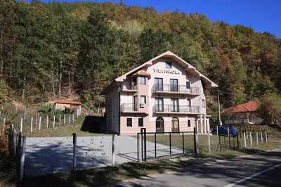a building on the side of a road at Vila Nikola Nature and Mind Retreat House
