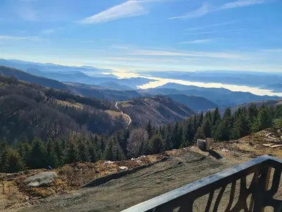 a view from the top of a mountain at Vila Golija Sky View Kopaonik in Kopaonik
