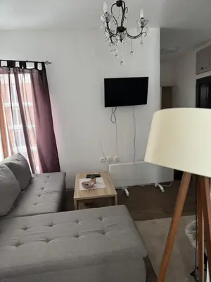 a living room with a couch and a tv at Apartman Ivana Kopaonik in Kopaonik