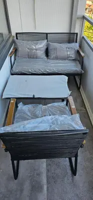 two beds sitting on the floor in a room at Elegant 406 Family Apartment in Vrnjačka Banja