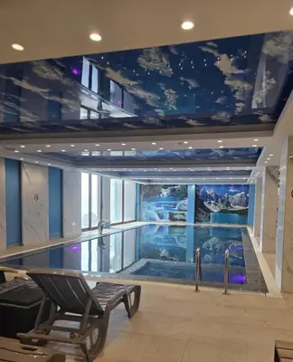 an aquarium in the middle of a building at Pilot peak in Kopaonik