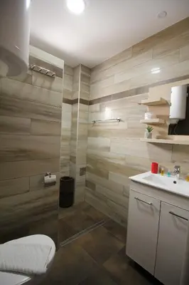 a bathroom with a toilet and a sink at Apartment G10 Milmari resort in Kopaonik