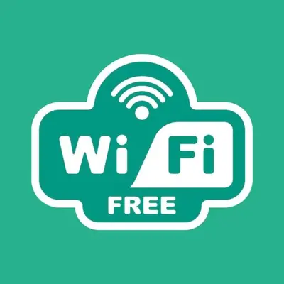 a wi fi cloud with the wfi free logo at Apartman Centar in Kruševac