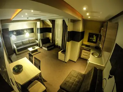 a view of a room with a living room at SM Apartments Kopaonik in Kopaonik
