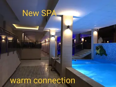 a view of a swimming pool at a hotel at Apartman Mia Milmari in Kopaonik