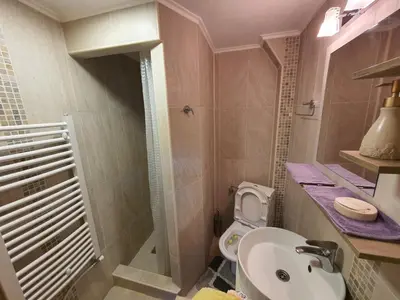 a small bathroom with a toilet and a sink at Vila Dizdarevic Kopaonik in Kopaonik