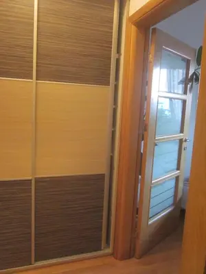 a room with a door and a window at Apartment Boris in Niš