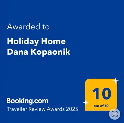 a sign that says holiday home dana kagoniki at Holiday Home Dana Kopaonik in Kopaonik