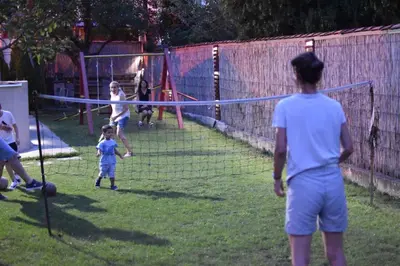 a group of people playing a game of soccer at Konak Garavi sokak in Kuršumlija