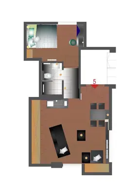 a floor plan of a house at Kuća Jankovića in Vrnjačka Banja