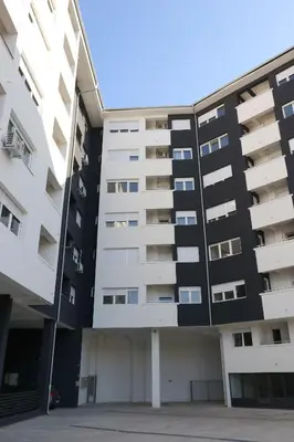 an external view of an apartment building at DM apartment in Niš