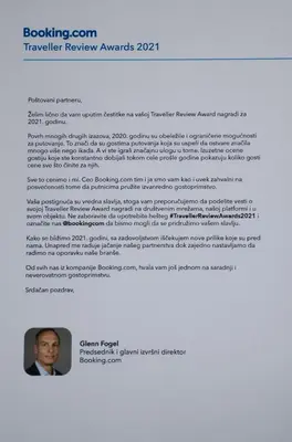 a screenshot of a page of a document at Apartmani Janja in Soko Banja