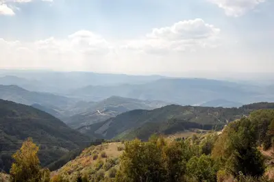 a view of a valley in the mountains at Fabulous Luxury Apartment G7 in Kopaonik