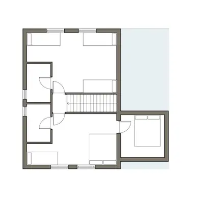 a floor plan of a house at Vila Žubor in Crni Vrh
