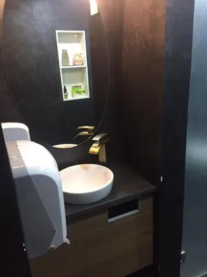 a bathroom with a sink and a mirror at Villa Popara Kopaonik in Kopaonik