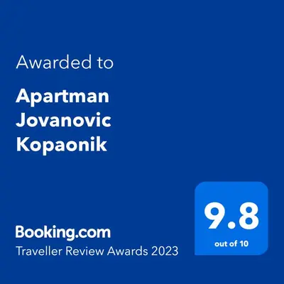 a screenshot of a phone with the text awarded to aryan istg involuntary korea at Apartman Jovanovic Kopaonik in Kopaonik
