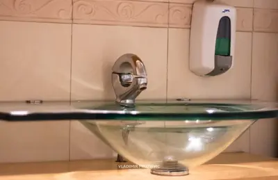 a sink with a faucet on top of it at Dusko dugousko in Niš