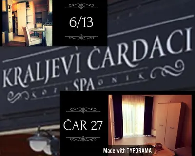 a sign that says krakow carolynariastaventh istg istg at Kopaonik apartmani u Kraljevim Čardacima , Čar 27 i 6-13 in Kopaonik