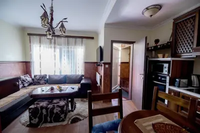 a living room with a couch and a table at Like Home Lux, Apartman A9 in Kopaonik