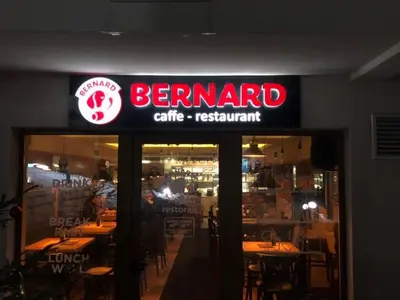 a restaurant with a sign that reads barrier gate restaurant at Milmari Premijer 30 Kopaonik in Kopaonik