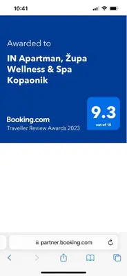 a screenshot of the appointment page of a website at IN Apartman, Župa Kopaonik in Kopaonik