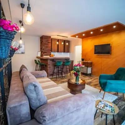 City apartment and gym