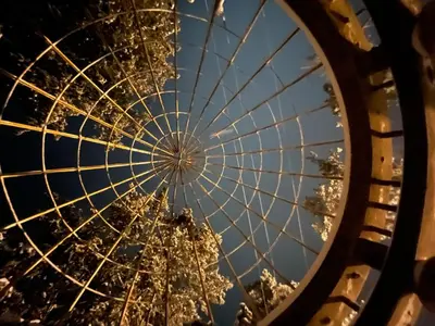 a close up of a bicycle wheel at Apartman Alibi in Boljevac