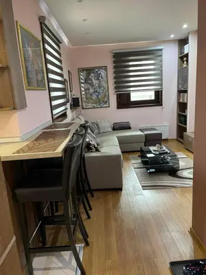 a living room with a couch and a table at Vila PAHULJA A6 in Kopaonik