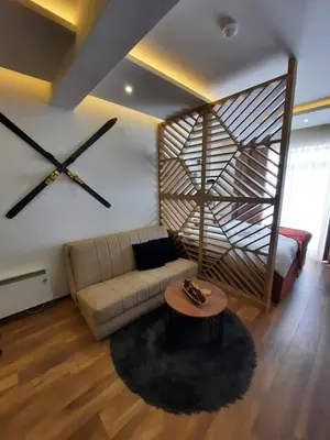 a living room with a couch and a table at PRESIDENT KOP A-1 in Kopaonik