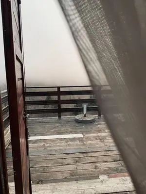 a view from the door of a balcony at Vikend kuća Čairović in Kopaonik