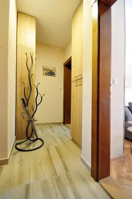 a hallway with a room with a room with a room at Apartman Lora in Vrnjci