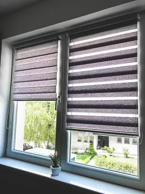 a window with a window blinds in a room at Apartman DEA in Soko Banja