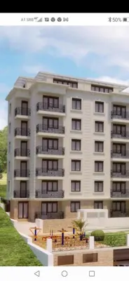 a rendering of a large white apartment building at Bellavista in Vrnjačka Banja