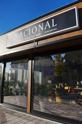 a sign for a nordional restaurant in a store window at VitaDea Milmari Kopaonik in Kopaonik