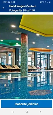 a picture of a swimming pool in a building at apartman Kraljevi čardaci Sadikovic sa garažom in Kopaonik
