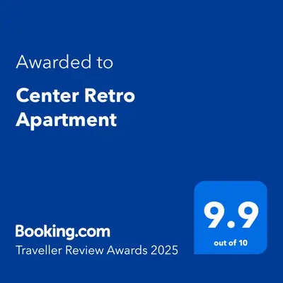 a blue sign with the text wanted to center ratio appointment at Center Retro Apartment in Niš