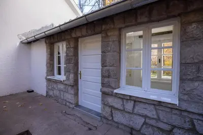 a house with a door and a window at Vila Greta by Hotel Ramonda in Rtanj