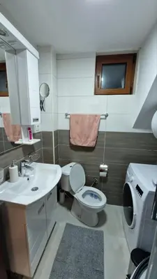 a bathroom with a toilet and a sink at Ski House in Kopaonik