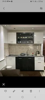 a kitchen with a sink and a counter top at ANASTASIJAKOP in Kopaonik