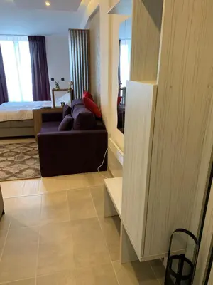 a living room with a couch in a room at Apartman Enjoy N82 Milmari&spa in Kopaonik