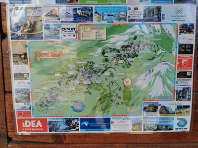 a map of the disneyland resort at SkyKop Apartman L21 in Kopaonik