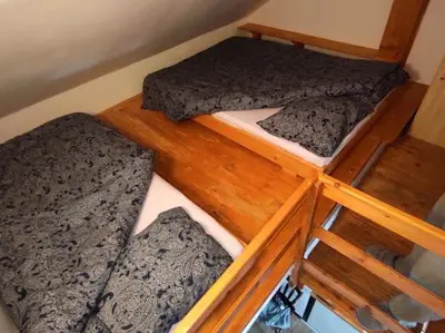 a room with two bunk beds in a room at Bele staze 85, GONDOLA, Brzeće in Brzeće