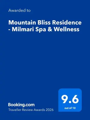 a screenshot of the mountain bliss resilience minami spa and wellness website at Mountain Bliss Residence - Milmari Spa & Wellness in Kopaonik