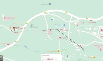 a map of the resort with a map of the resort at Sunčana Planina - Apartmani Wombat in Kopaonik