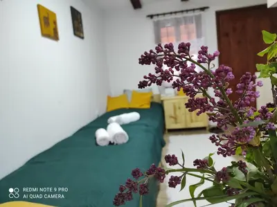 a room with a bed with two teddy bears on it at Mitrović in Boljevac