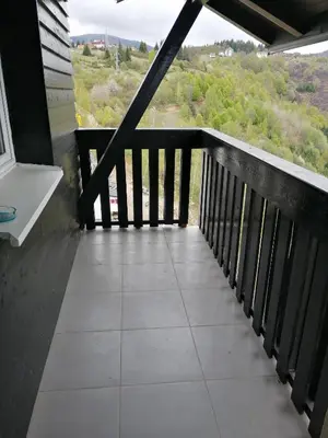 a view from the balcony of a house at Apartman Horizont Kop in Kopaonik