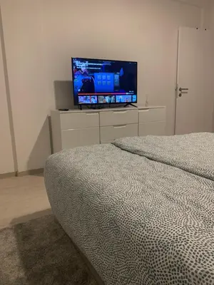 a bedroom with a bed and a flat screen tv at Milmari Resort N73 Ski & Spa in Kopaonik