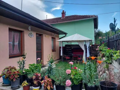 a house with a lot of plants in front of it at STD Kuća Talija in Kalna