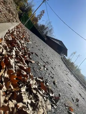 a pile of leaves on the side of a hill at Etno selo Rasinski Lug in Ravni