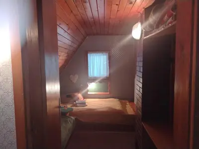 a small room with a bed and a window at Vila Lara in Kopaonik